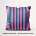 Stripe Pink and Dark Teal fabric, 45cm view