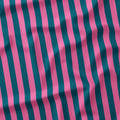 Stripe Pink and Dark Teal fabric