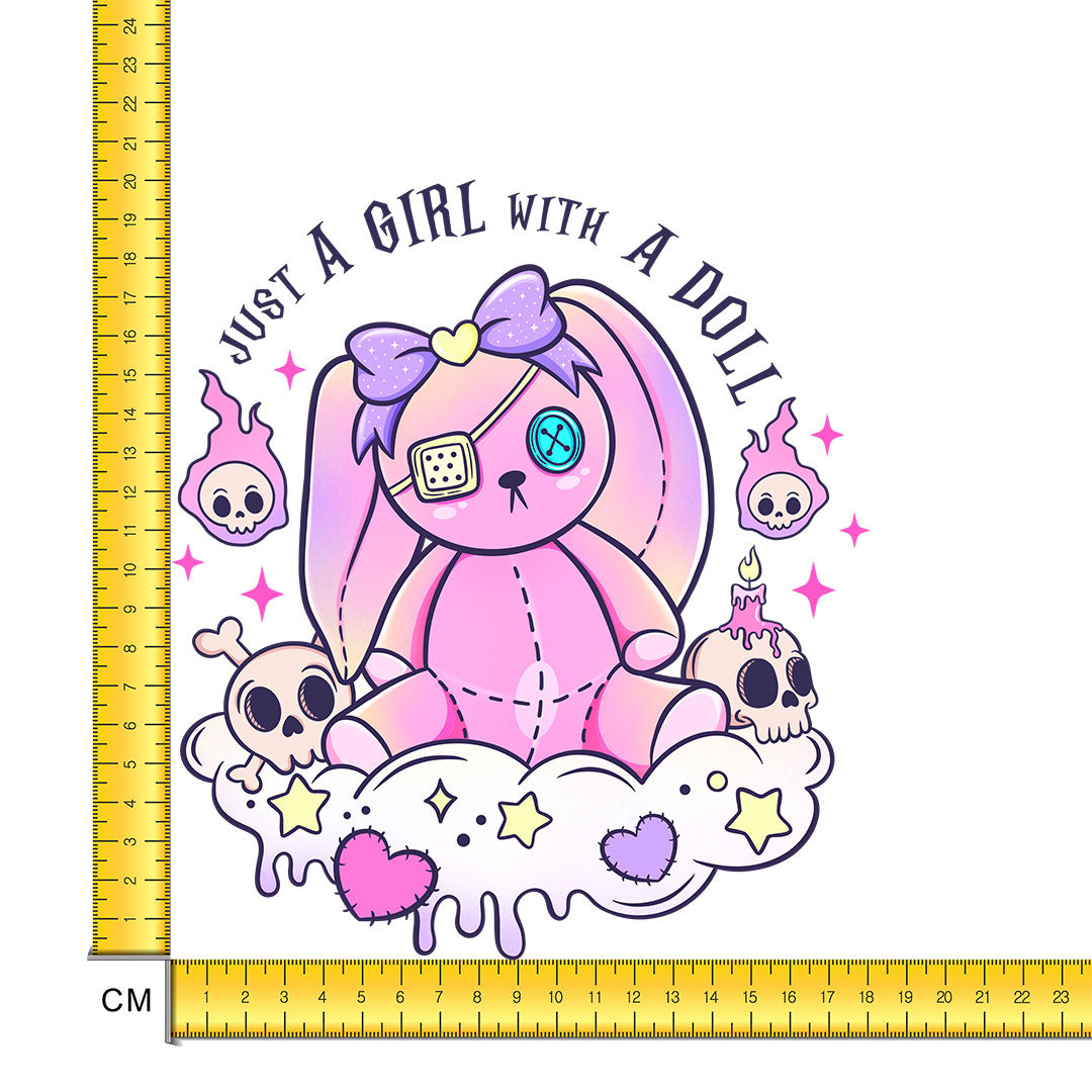 Doll Iron on Fabric Heat Transfer DTF-267