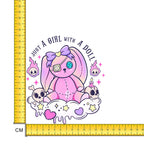 Doll Iron on Fabric Heat Transfer DTF-267