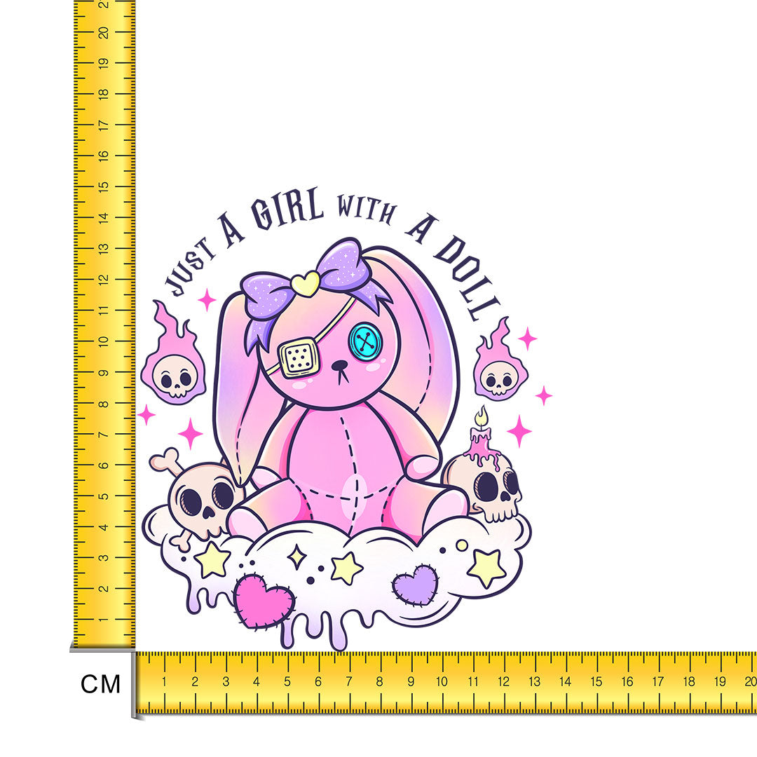 Doll Iron on Fabric Heat Transfer DTF-267