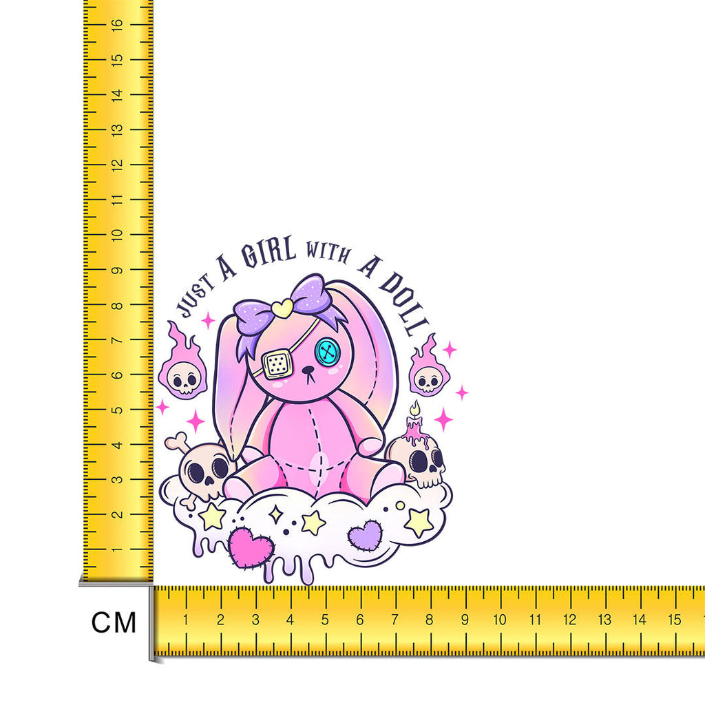 Doll Iron on Fabric Heat Transfer DTF-267