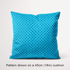 Polka Dot Dark Blue and Aqua fabric, 45cm view