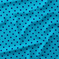 Polka Dot Dark Blue and Aqua fabric