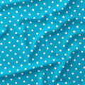 Polka Dot Cream and Aqua fabric