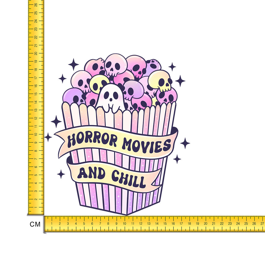Spooky Popcorn Iron on Fabric Heat Transfer DTF-268