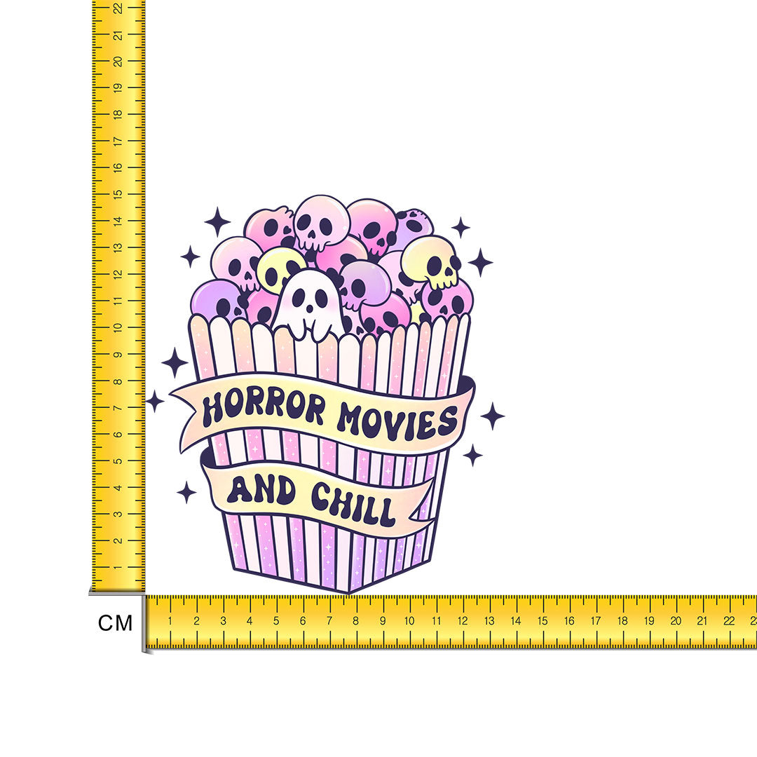 Spooky Popcorn Iron on Fabric Heat Transfer DTF-268