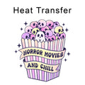 Spooky Popcorn Iron on Fabric Heat Transfer DTF-268