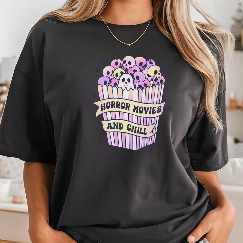 Spooky Popcorn Iron on Fabric Heat Transfer DTF-268