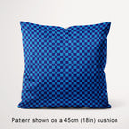 Check Dark Blue fabric, 45cm view