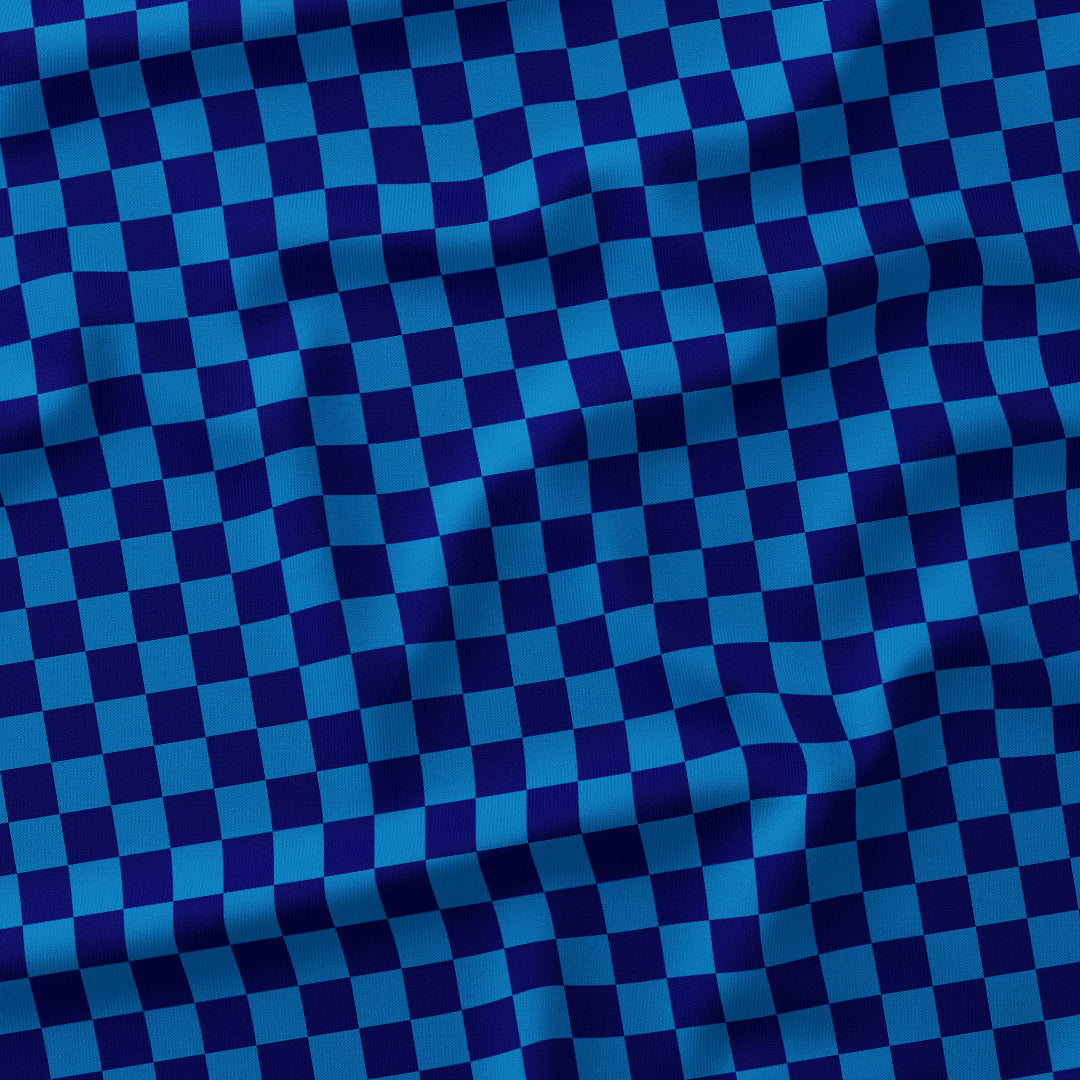 Check Dark Blue fabric
