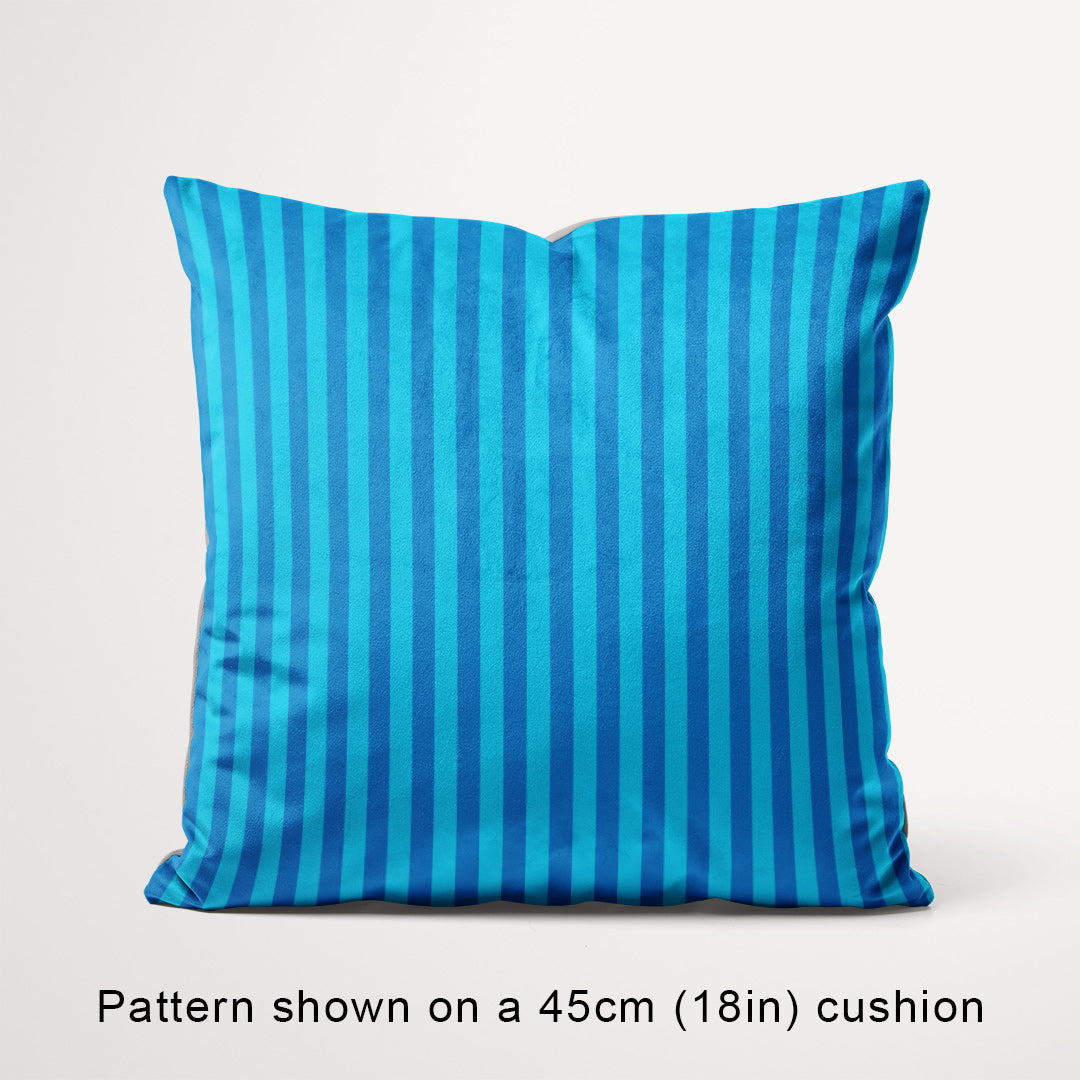 Stripe Ocean Breeze fabric, 45cm view