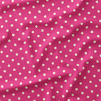Polka Dot Cream and Dark Pink fabric