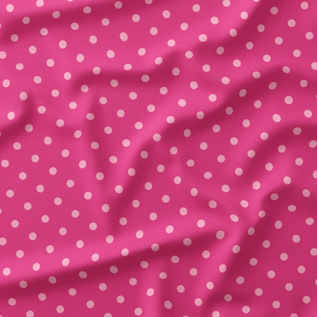 Polka Dot Dark Pink fabric
