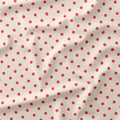 Polka Dot Dark Pink and Cream fabric