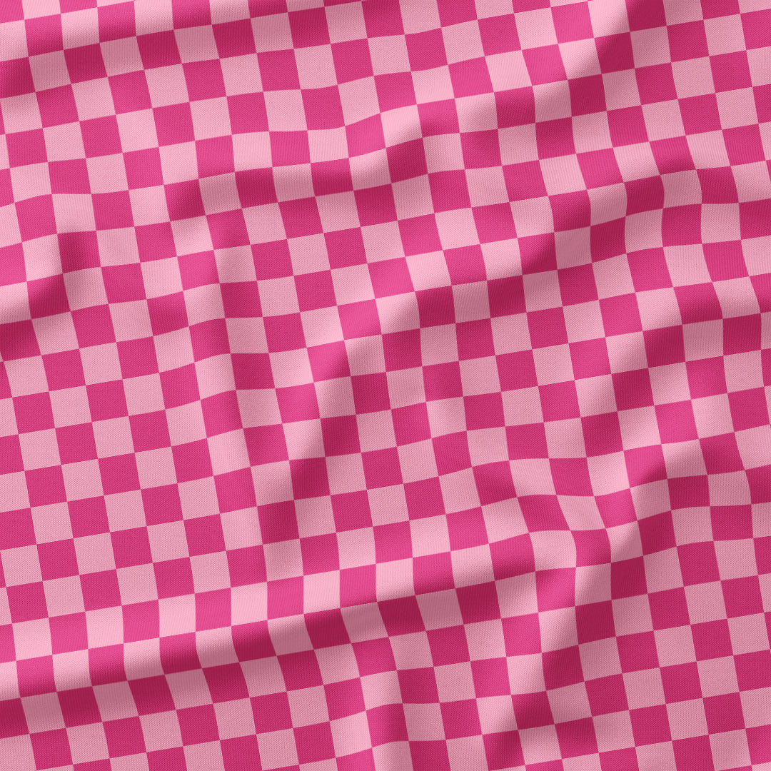 Check Pink fabric