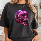 Disco Ball Skull Iron on Fabric Heat Transfer DTF-270