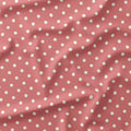 Polka Dot Cream and Salmon fabric