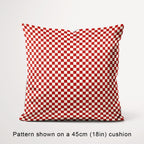 Check Rust and Cream fabric, 45cm view