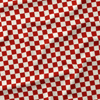 Check Rust and Cream fabric