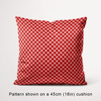 Check Salmon and Rust fabric, 45cm view