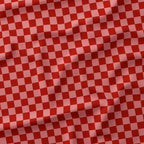 Check Salmon and Rust fabric