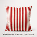Stripe Rust and Cream fabric, 45cm view