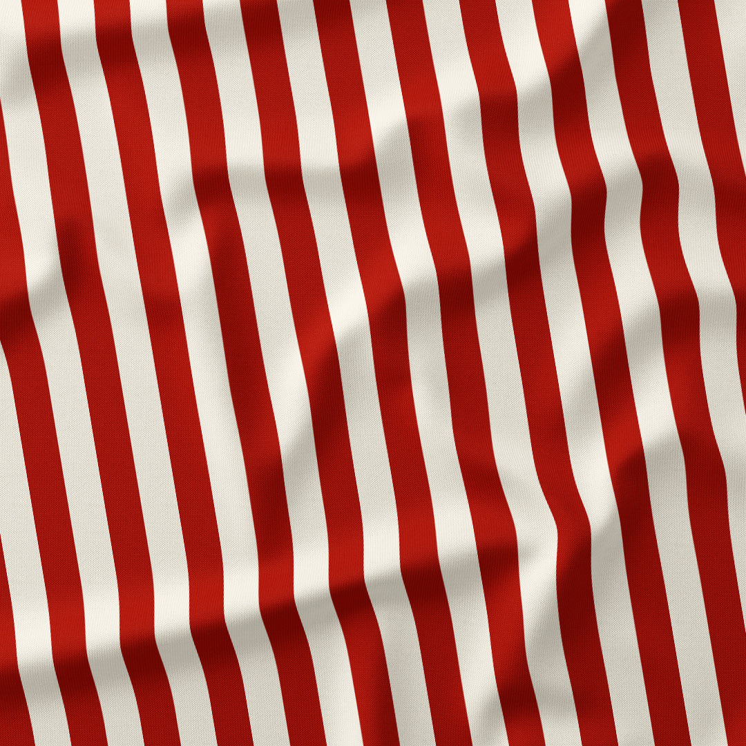 Stripe Rust and Cream fabric