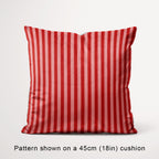 Stripe Salmon and Rust fabric, 45cm view