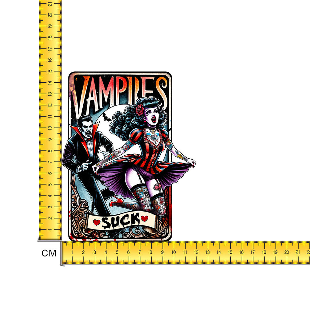 Vampires Suck Iron on Fabric Heat Transfer DTF-272