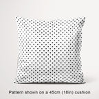 Polka Dot Black and White fabric, 45cm view