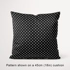 Polka Dot White and Black fabric, 45cm view