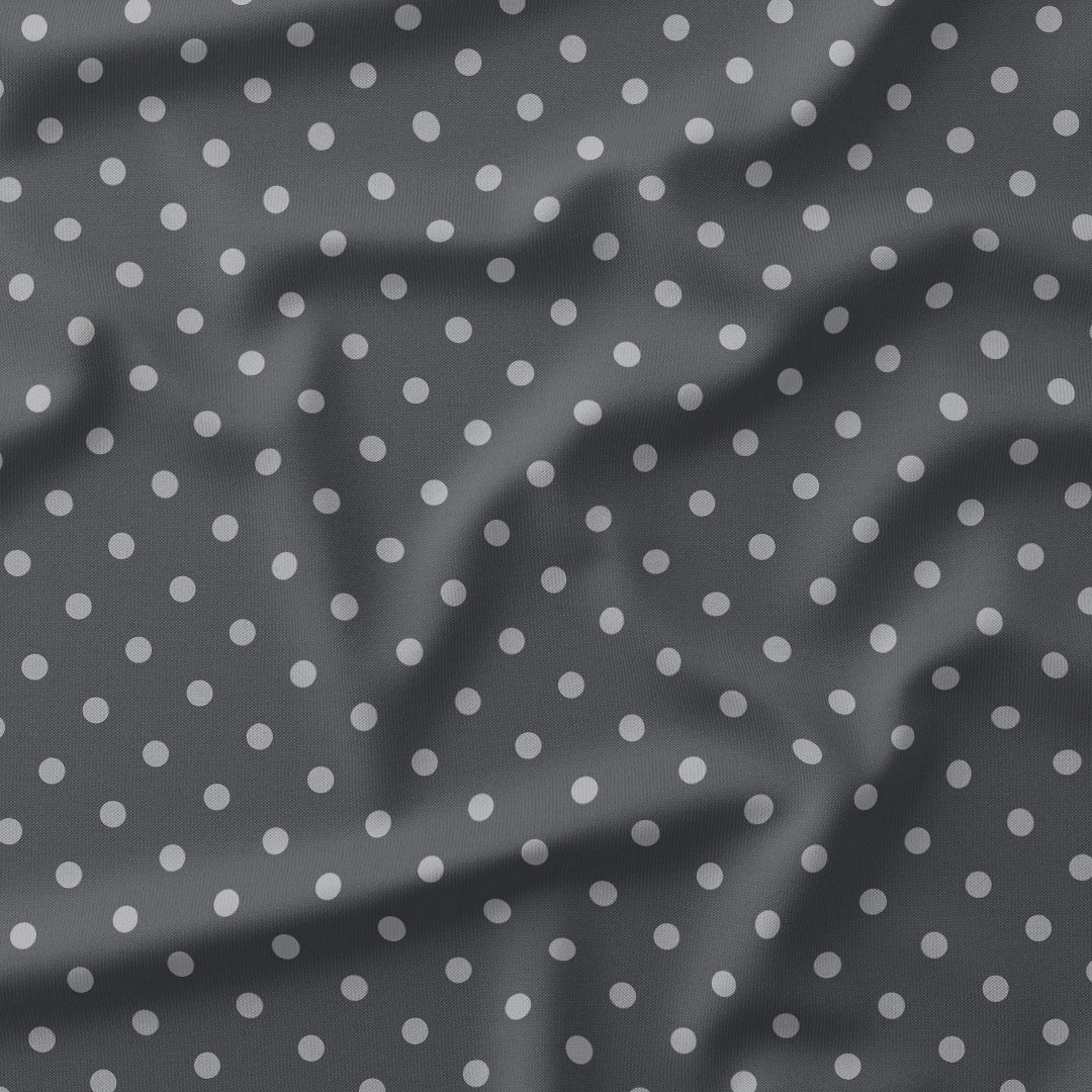 Polka Dot Dark Grey fabric