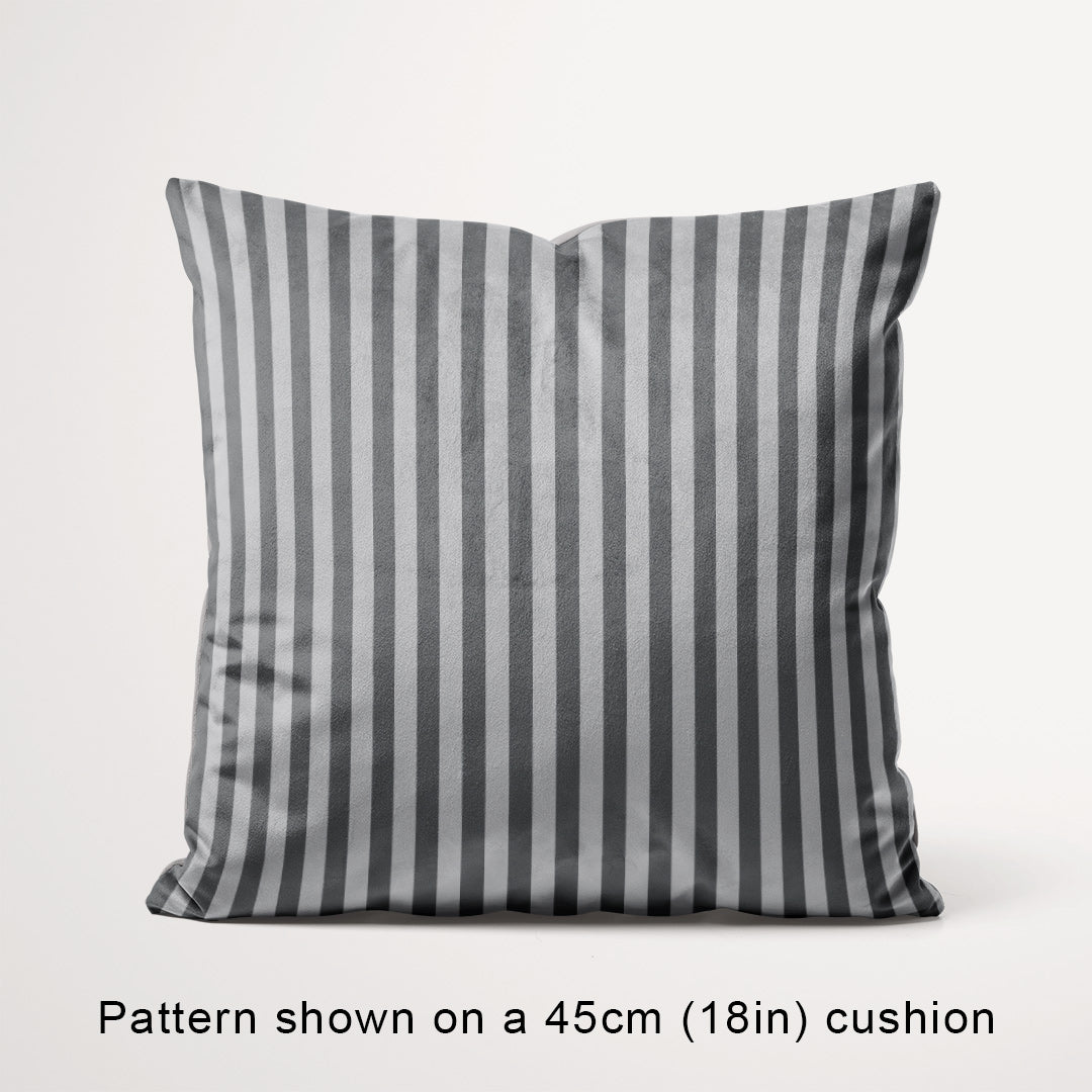 Stripe Grey fabric, 45cm view