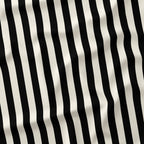 Stripe Black and Cream fabric