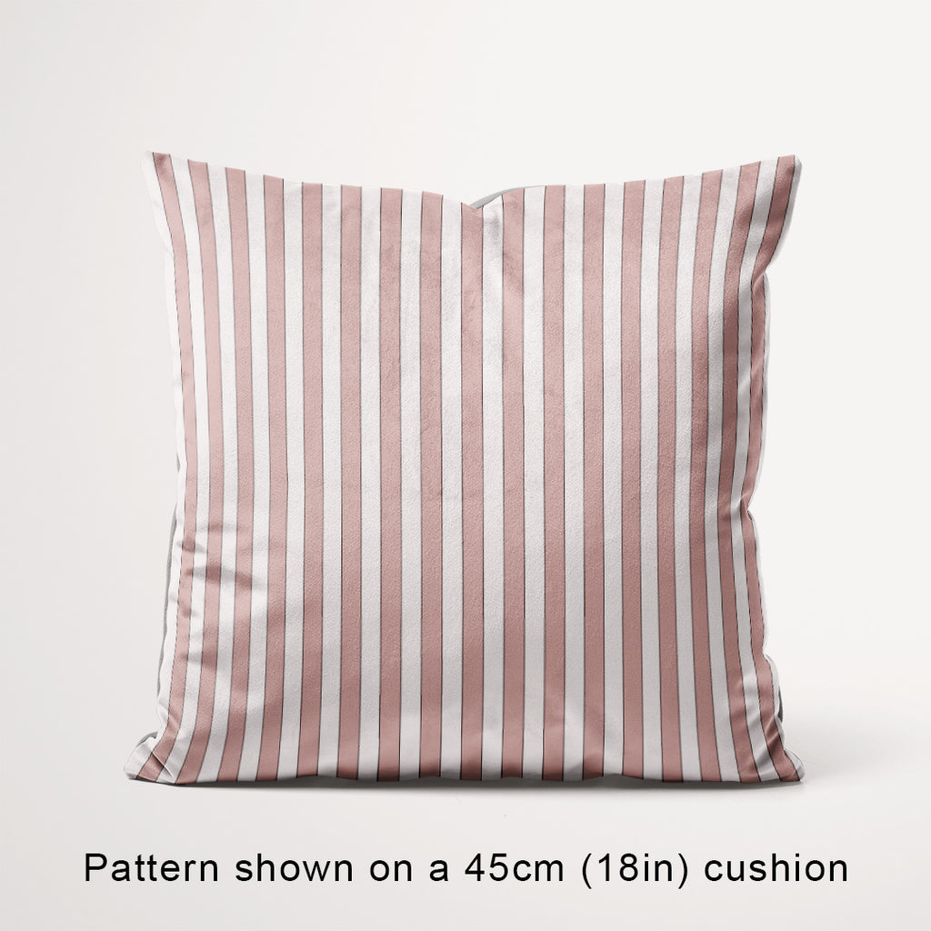 Stripe Salmon fabric, 45cm view