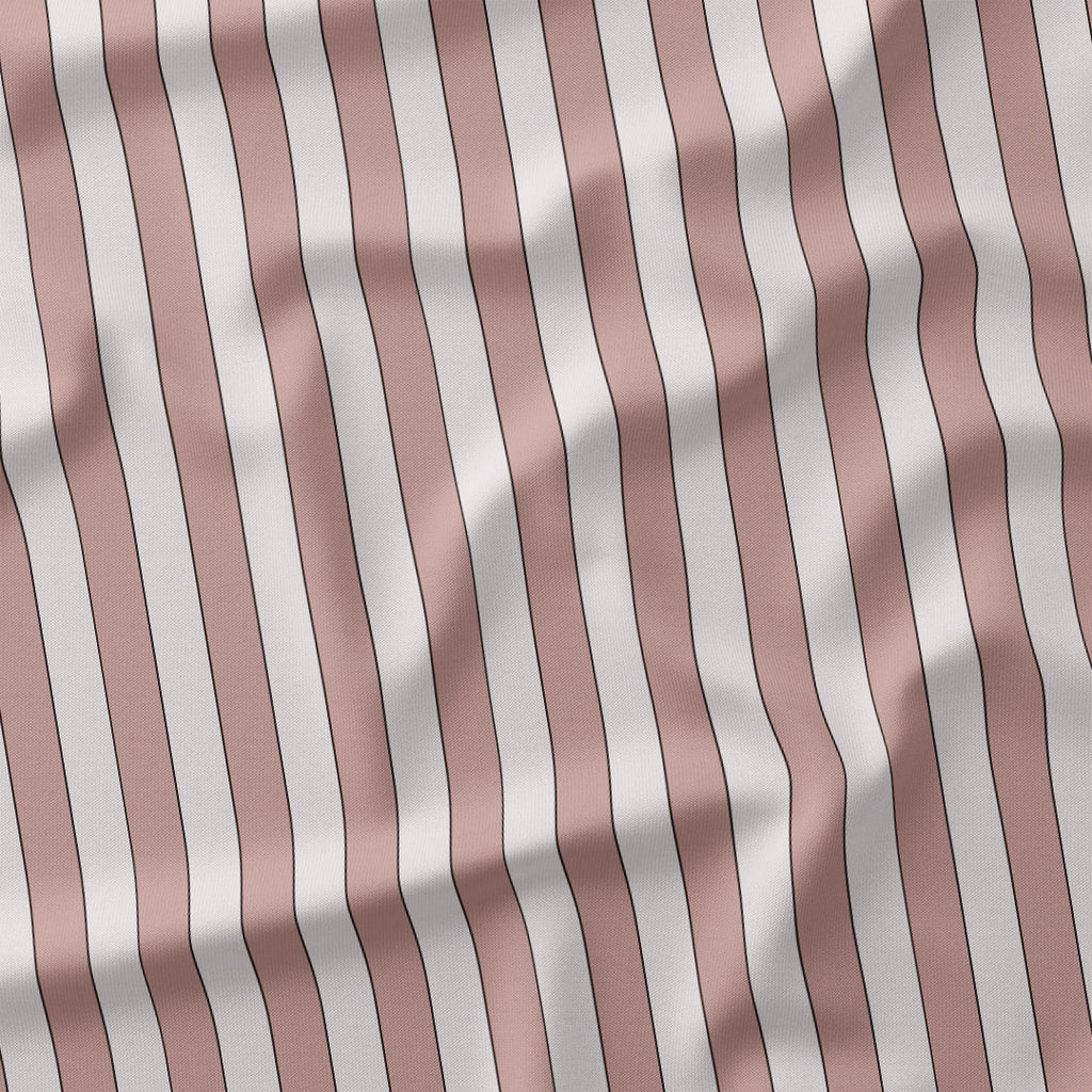 Stripe Salmon fabric