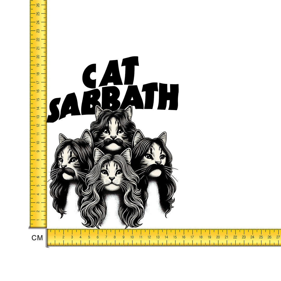 Cat Sabbath Iron on Fabric Heat Transfer DTF-274