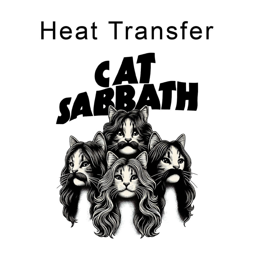 Cat Sabbath Iron on Fabric Heat Transfer DTF-274