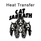 Cat Sabbath Iron on Fabric Heat Transfer DTF-274