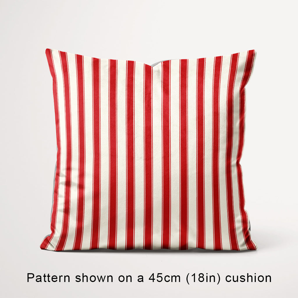 Stripe Candy Cane Red fabric, 45cm view