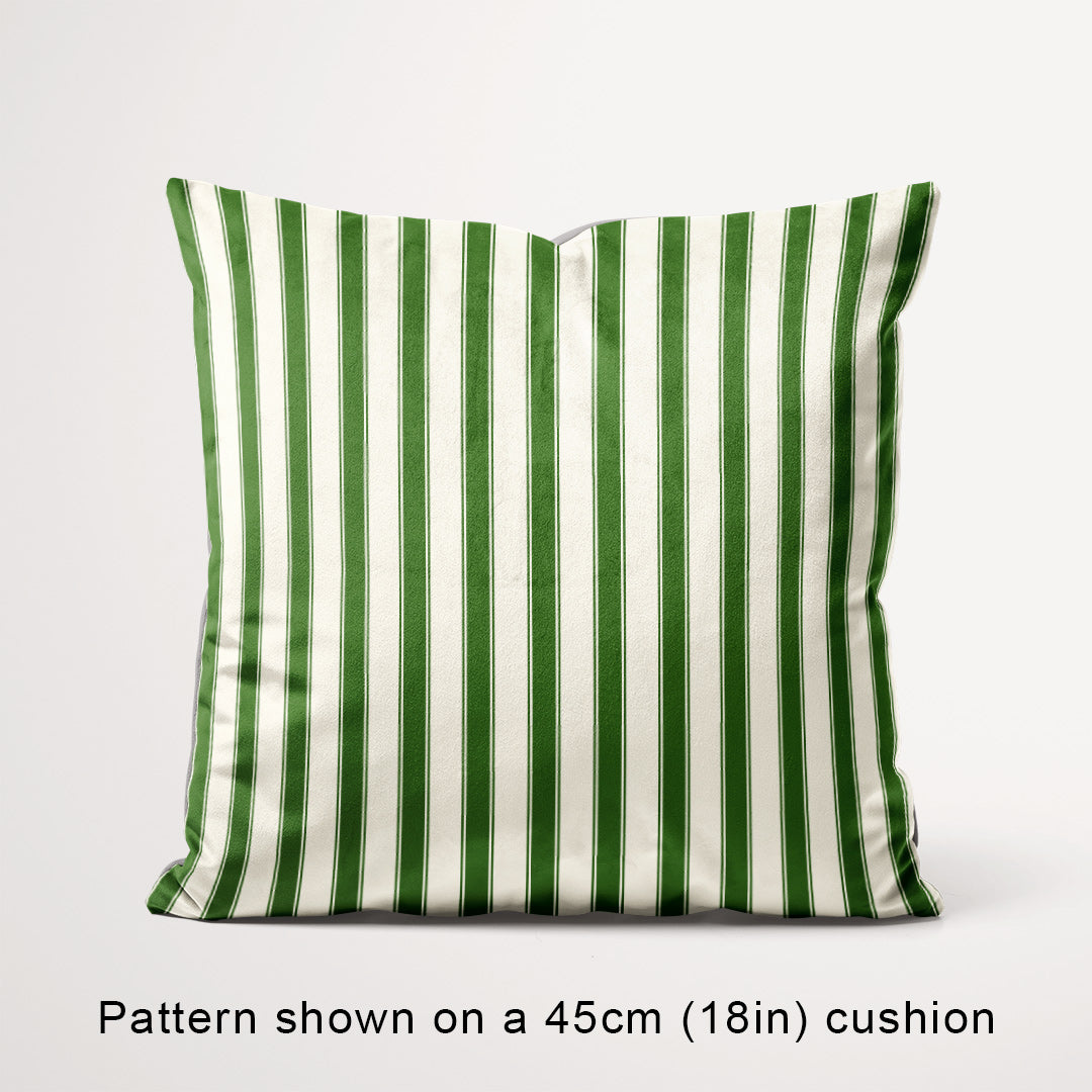 Stripe Candy Cane Green fabric, 45cm view