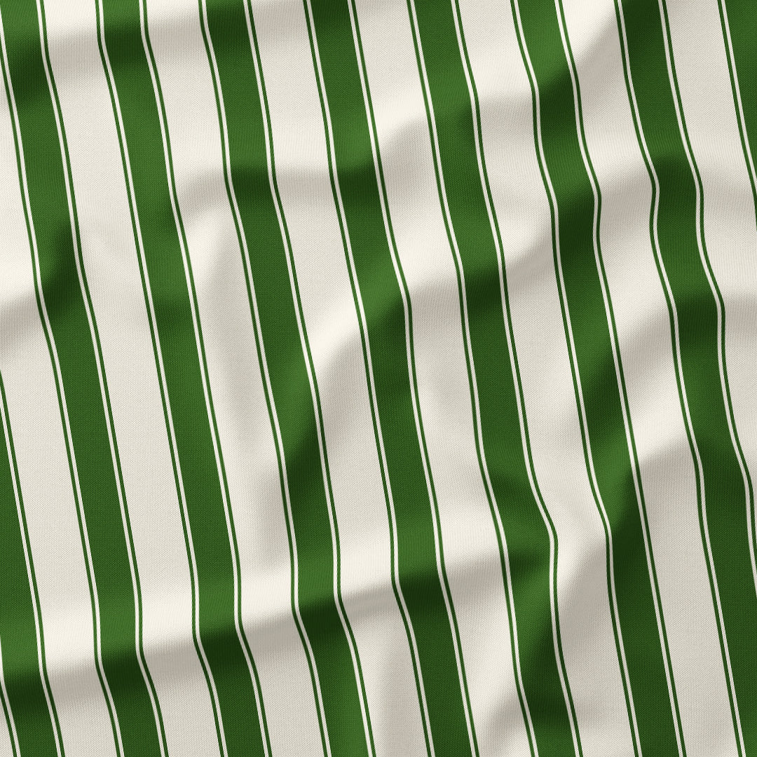 Stripe Candy Cane Green fabric