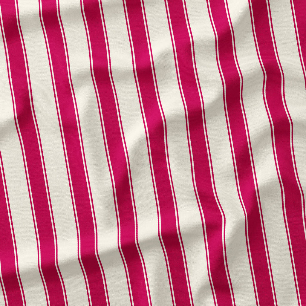 Stripe Candy Cane Pink fabric
