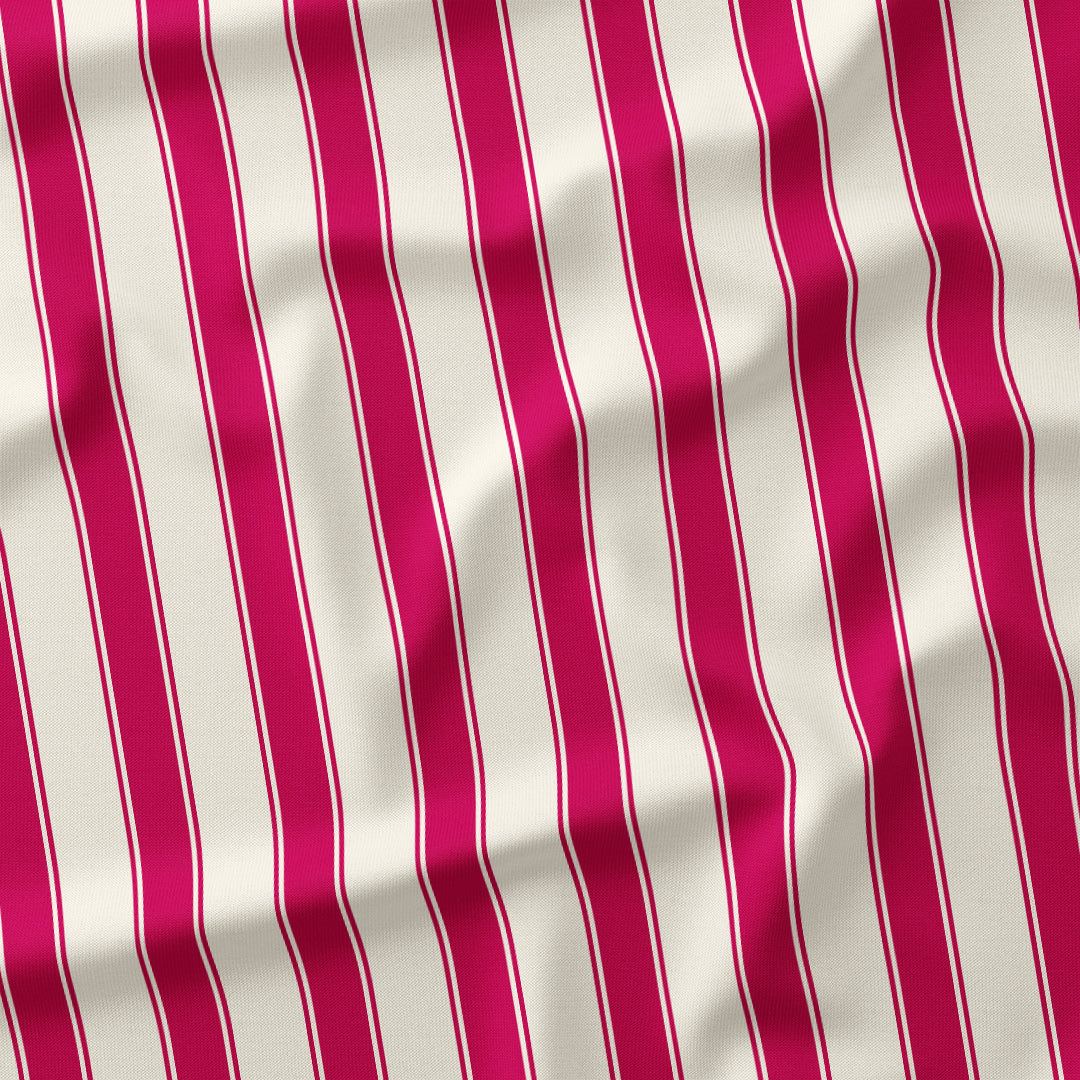 Stripe Candy Cane Pink fabric