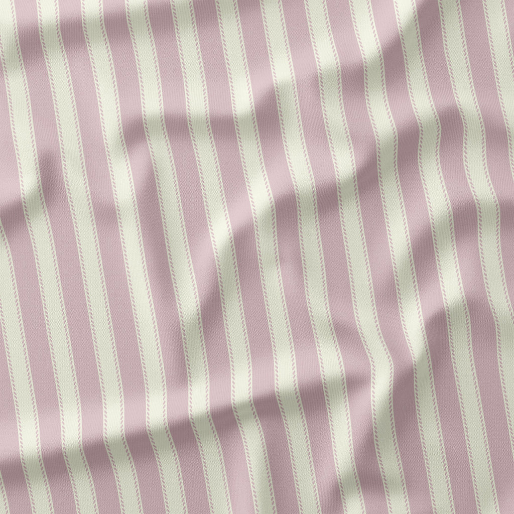 Countryside Stripe Soft Pink with Ivory fabric