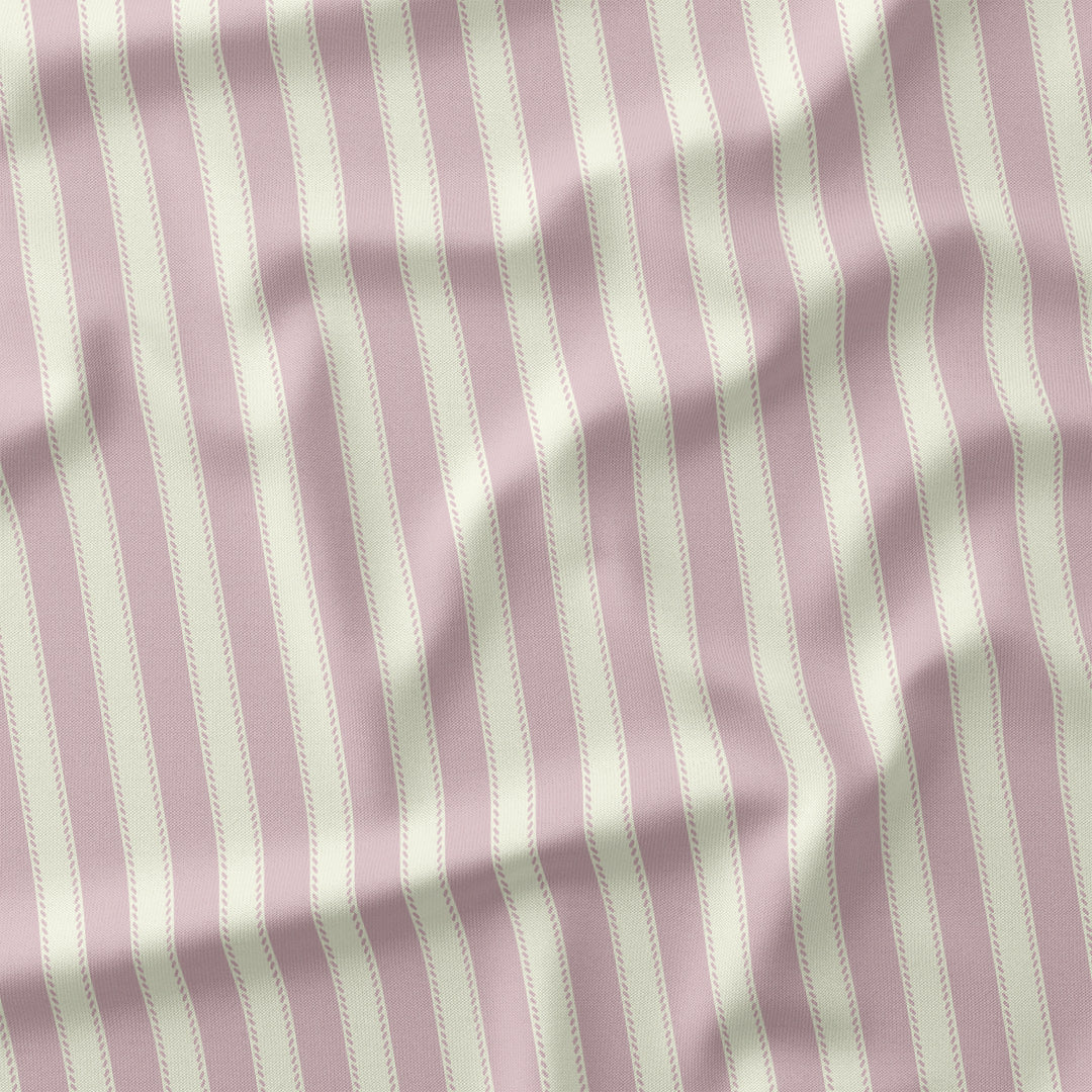 Countryside Stripe Soft Pink with Ivory fabric