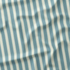 Countryside Stripe Steel Blue with Ivory fabric