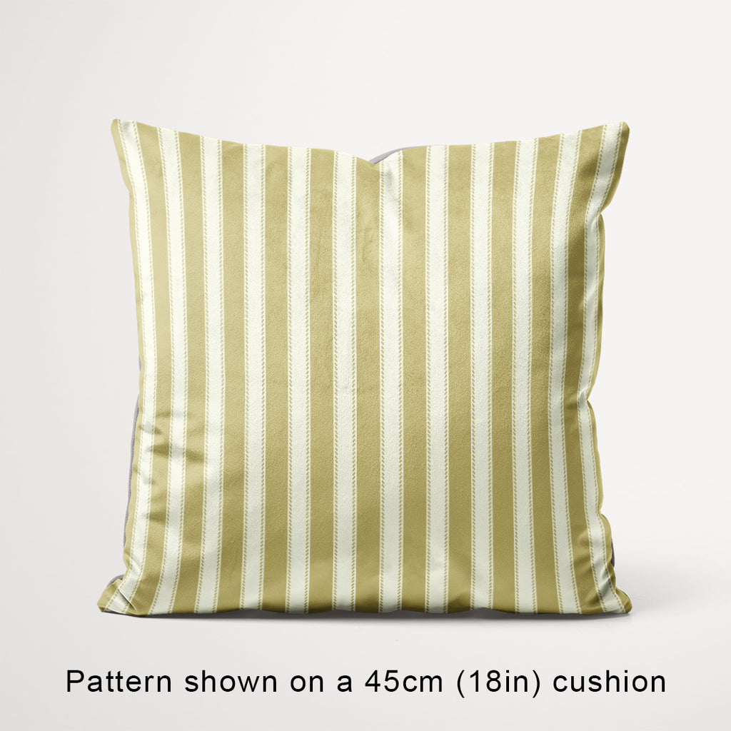 Countryside Stripe Soft Gold with Ivory fabric, 45cm view
