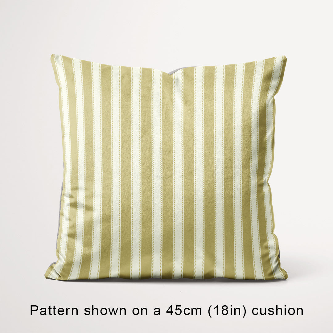 Countryside Stripe Soft Gold with Ivory fabric, 45cm view